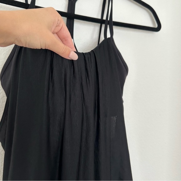 Lululemon Flow Y 2-in-1 Tank Top Solid Black Size 8 Women’s Built In Sports Bra - Picture 6 of 11